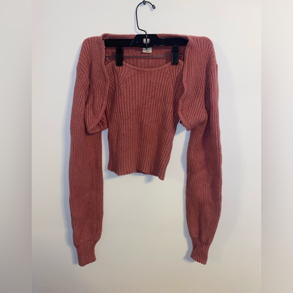 Two piece sweater top set
